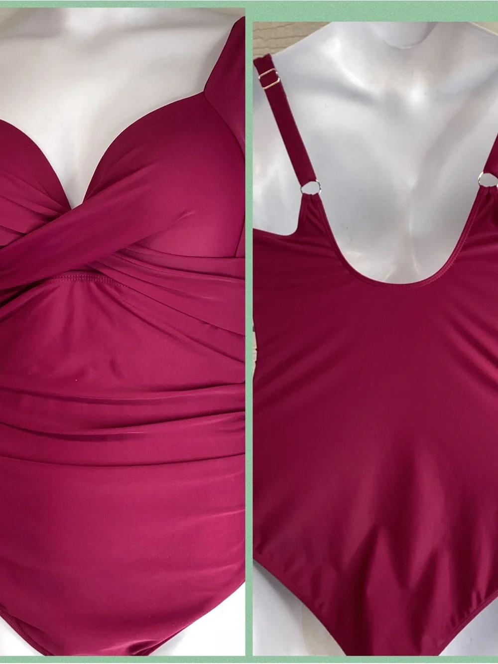Women's Fuchsia Twist-Front Tank Top.76